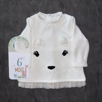 Pull Orchestra blanc fille / 6 mois / Très bon état