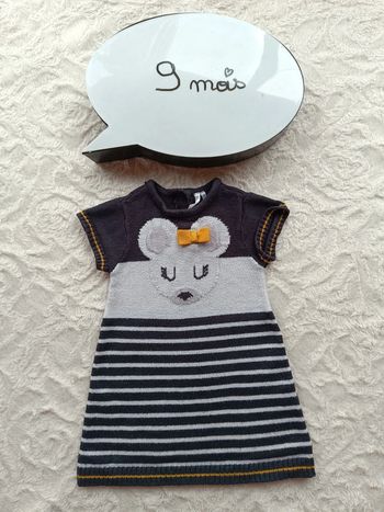 Robe pull Fille 9 mois Souris Orchestra