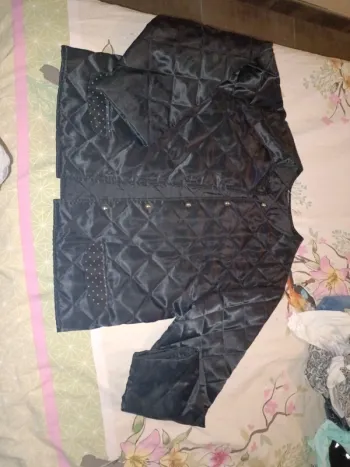 Veste effet matelassé 36 satiné