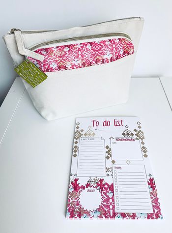 Trousse + bloc note To do list