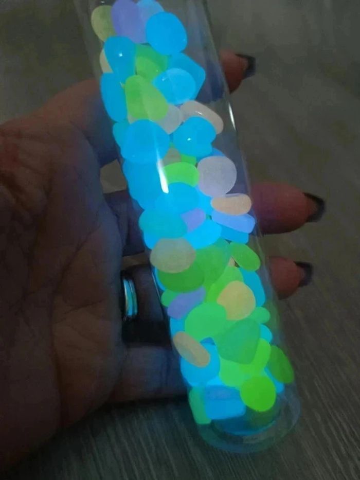 Tube sensoriel lumineux retour au calme galets - photo numéro 5