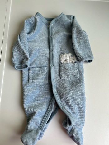 Pyjama velours bleu