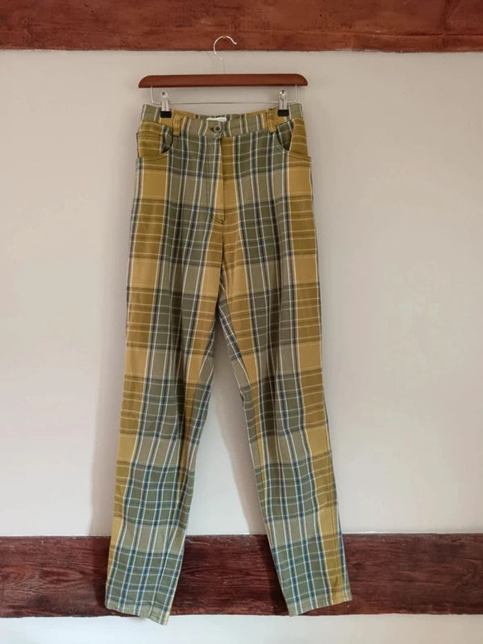 Pantalon à carreaux Cyrillus - photo numéro 4