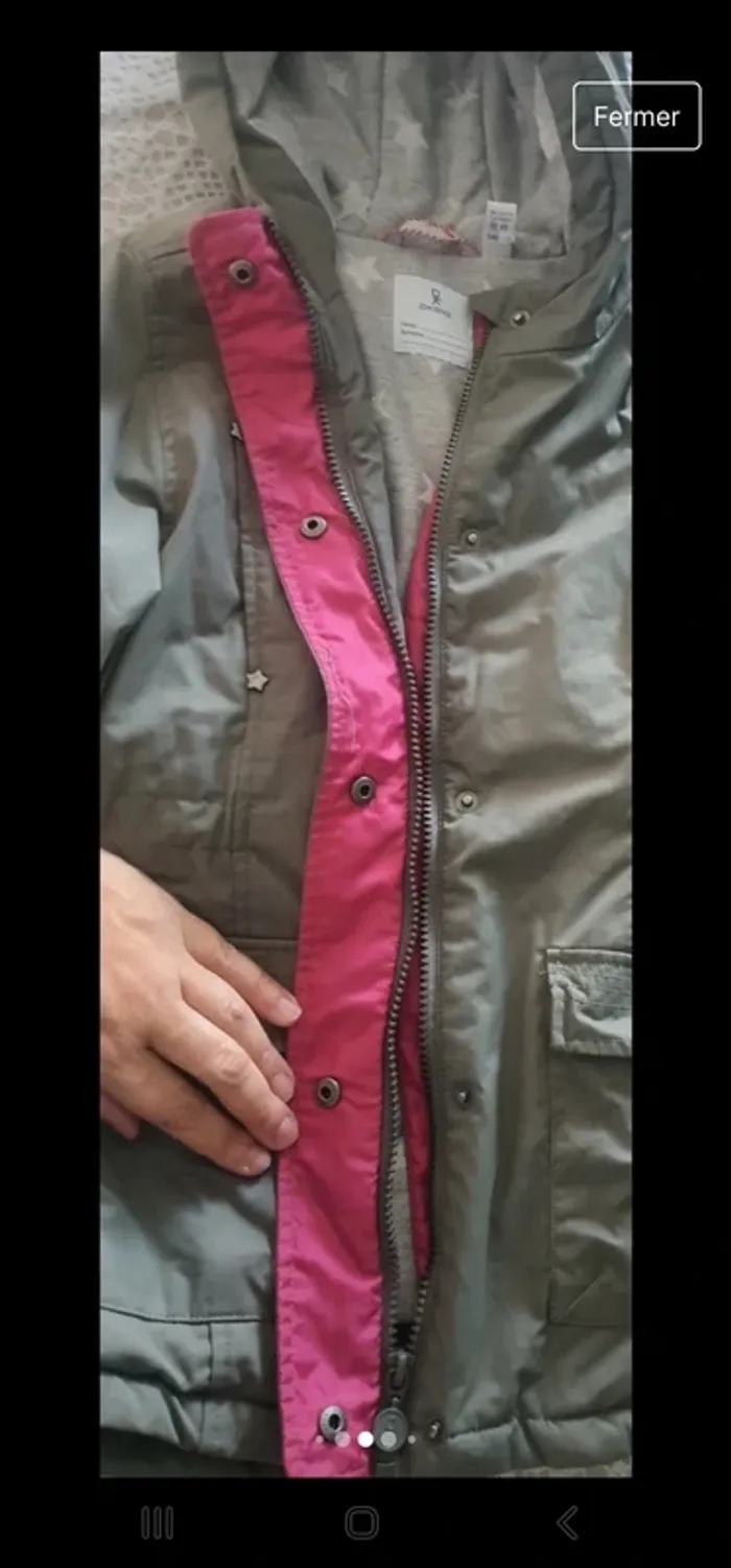 Veste / manteau imperméable 10 ans fille - photo numéro 4