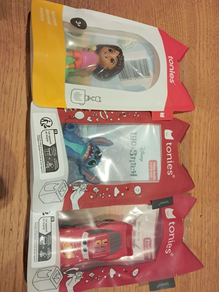 Lot de 3 tonies neuf en français