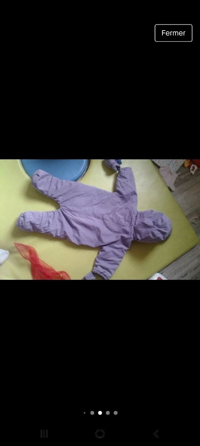 Combinaison lapin violette hiver chaude - photo numéro 4