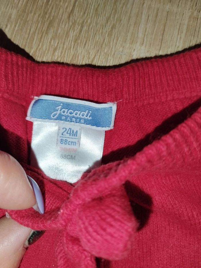 Pantalon rouge Jacadi 24mois - photo numéro 2