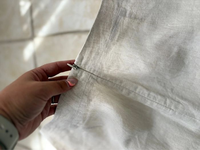 Jupe Christine Laure - 100% lin - beige/crème - taille 46 - comme neuve - photo numéro 5