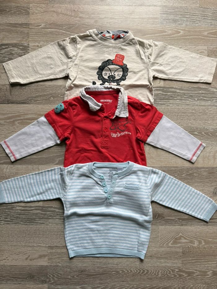 Lot 3 hauts ML 18 mois