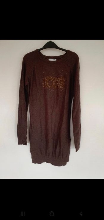 Robe pull marron la halle 12 ans