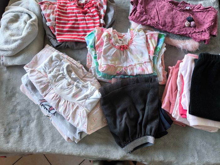 🎀 Lot 22 Articles Fille 12 Mois 🎀