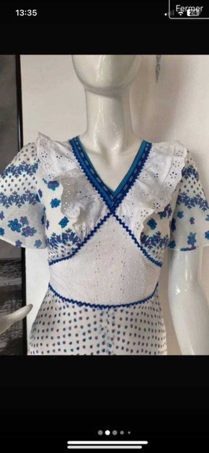 Robe longue de 1970 voir mensurations - photo numéro 2