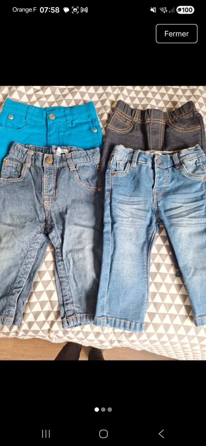 Lot pantalons garçon 1 an