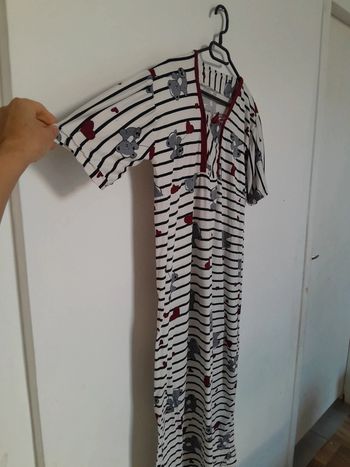 Robe pyjamas coeur nounours fluide 💢