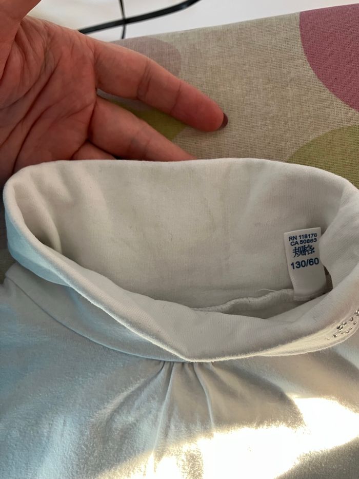 Sous pull blanc fille 8 ans okaidi - photo numéro 4