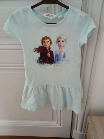 Robe H&M bleu clair et multicolore