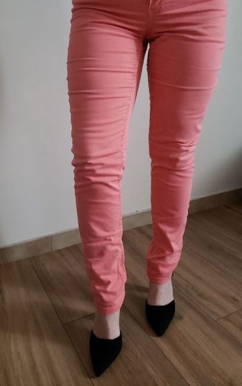 Jeans skinny corail femme taille 38