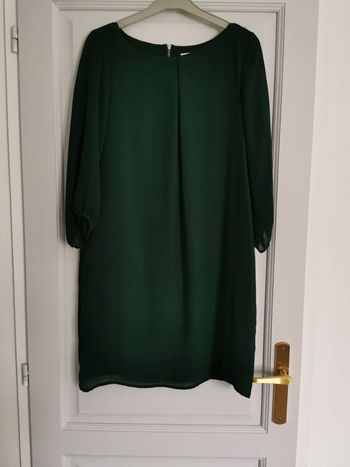 Robe fluide vert sapin
