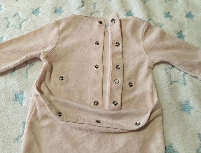 Pyjama bébé Kiabi – 1 mois – Rose « Pipelette comme maman » - photo numéro 6