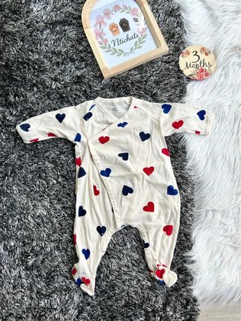 Dors-bien emblématique cœur - Petit bateau - 3 mois