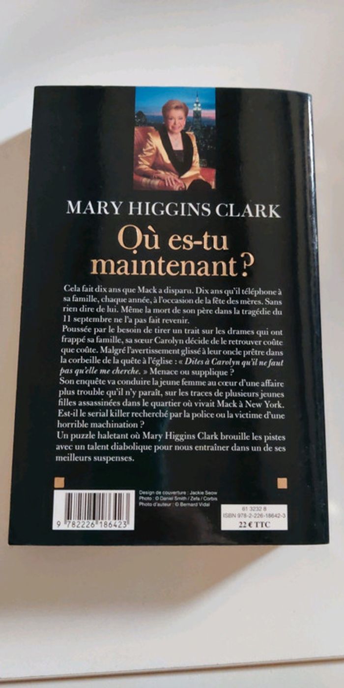 Où es-tu maintenant M.H Clark - photo numéro 2