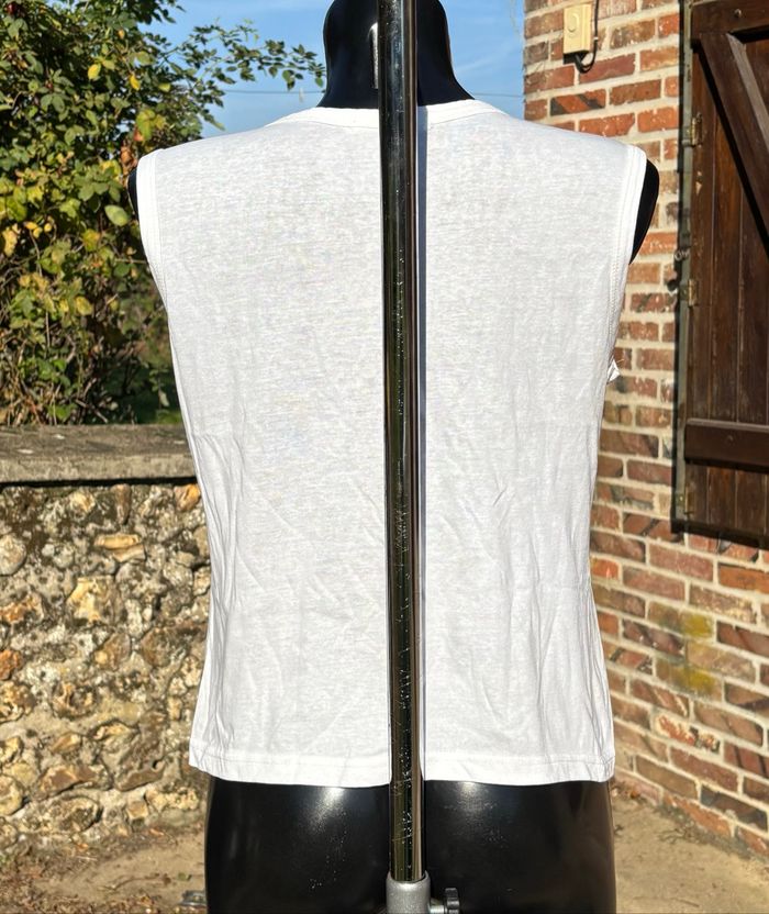 Débardeur blanc sans manches Drôle de Copine T36/38 (S/M) - photo numéro 3