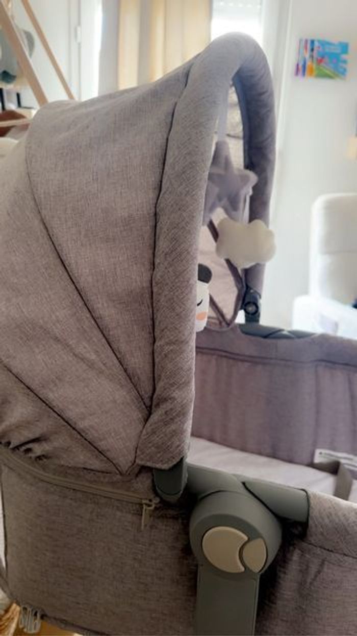 Berceau LOUNA 4 en 1 Multifonction Mode Transat / Balancelle électrique - photo numéro 3