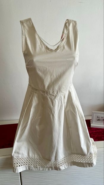 Robe camaïeu écru taille 36