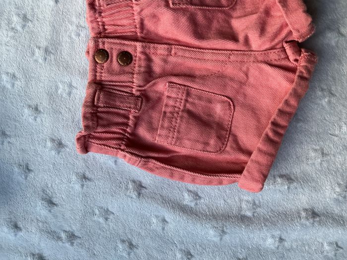 short en jean rose taille élastique 3 mois kiabi - photo numéro 4