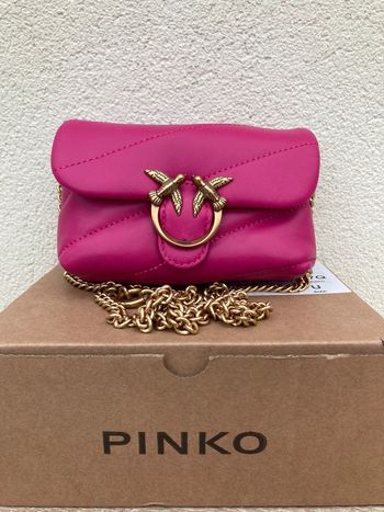 Sac à main PINKO Love Puff MICRO Rose- 10x5x15