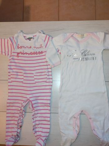 Pyjama jersey fille 6 mois