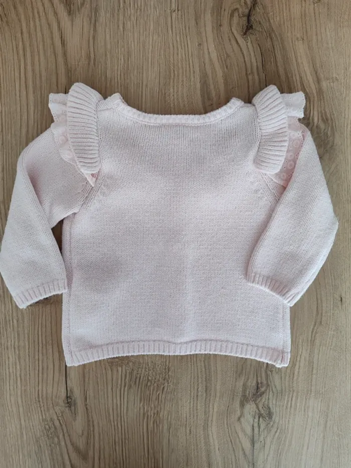 Gilet rose fille 9 mois tao - photo numéro 2