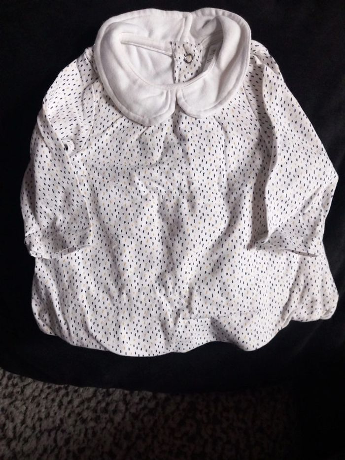 Blouse col Claudine orchestra taille 1mois 54cm - photo numéro 1