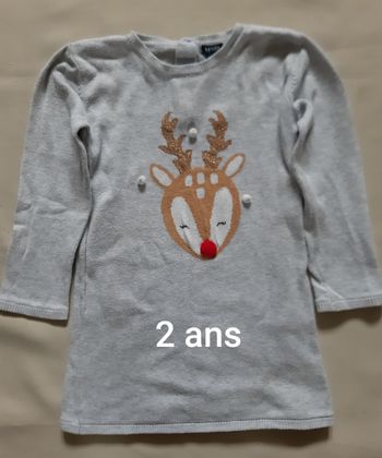 robe pull de Noël - Kiabi - 2 ans