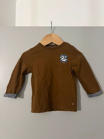 T-shirt manches longues Obaïbi bébé 12 mois