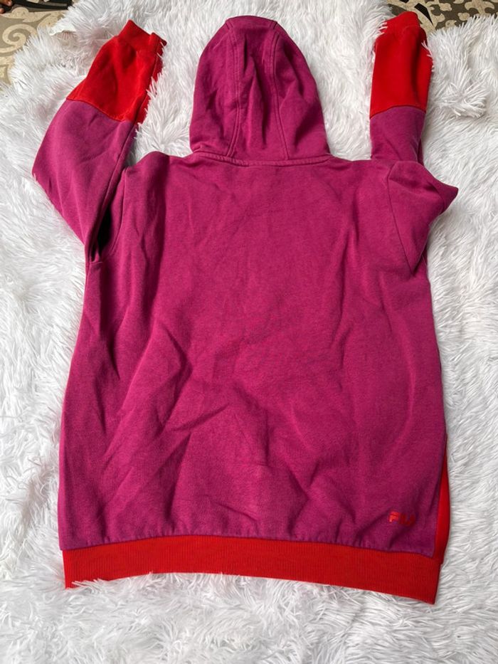 Clothing Sweat Fila Rose Fille Veste Capuche Pull Fila 12 Ans