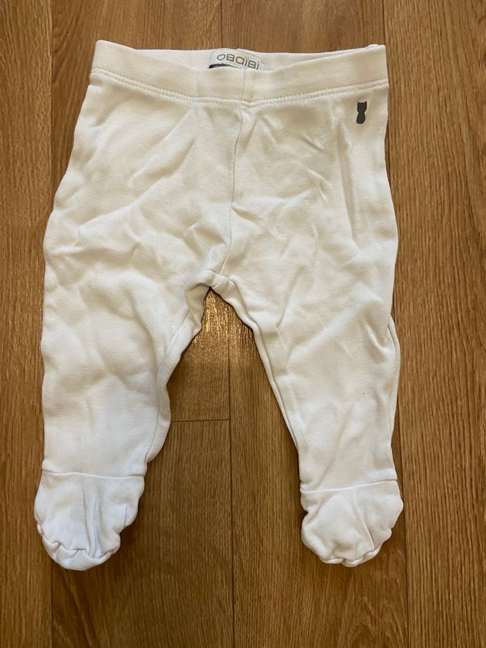 Legging blanc fille 3 mois