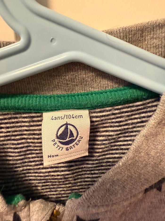 Gilet zippé petit bateau 4 ans - photo numéro 4
