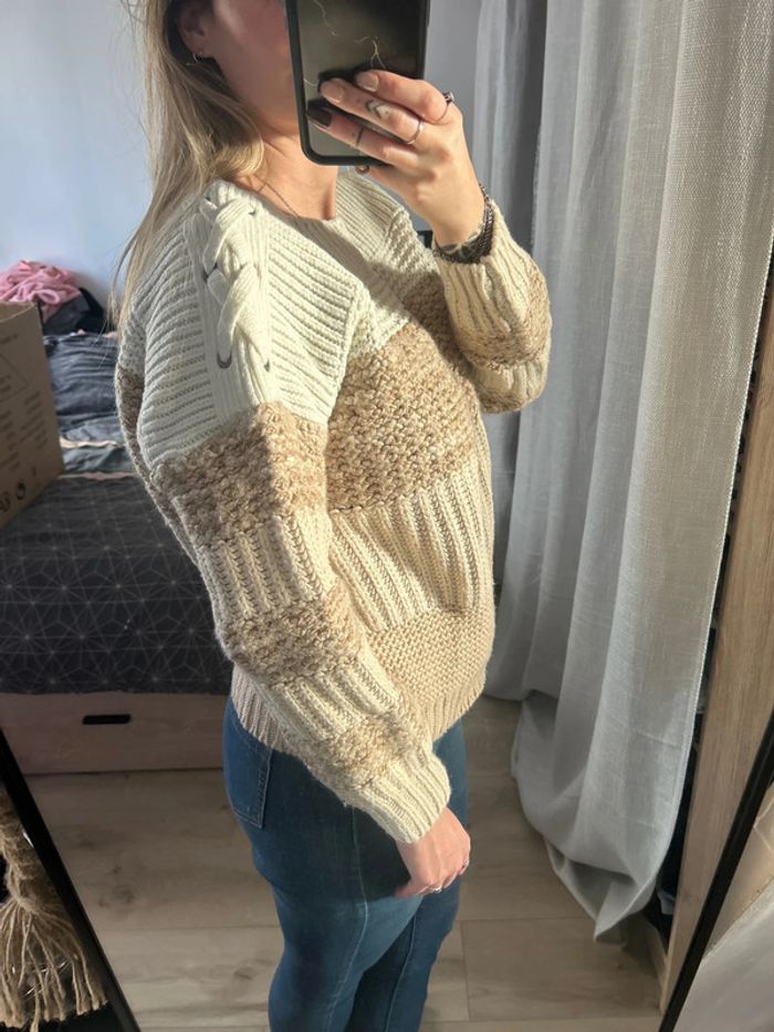 Pull à rayure en laine - photo numéro 3