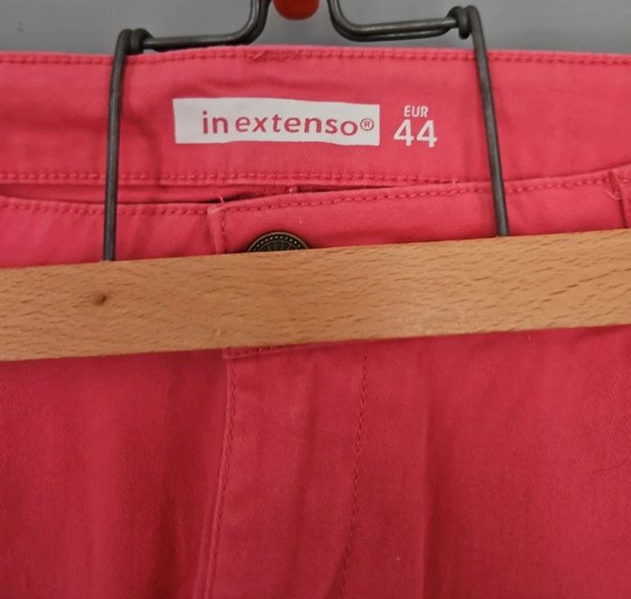 Jeans droit In Extenso rose taille 44- taille haute - photo numéro 2