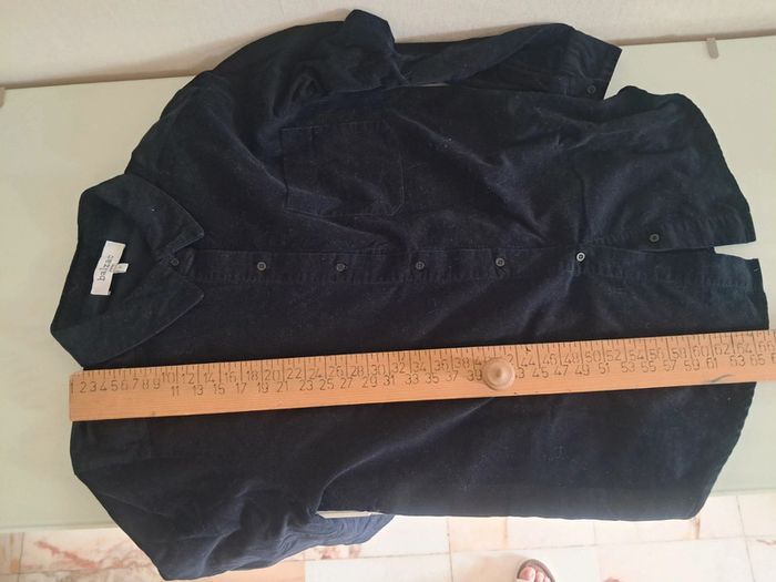 Balzac chemise velour noir cotelé T.36/38 - photo numéro 12