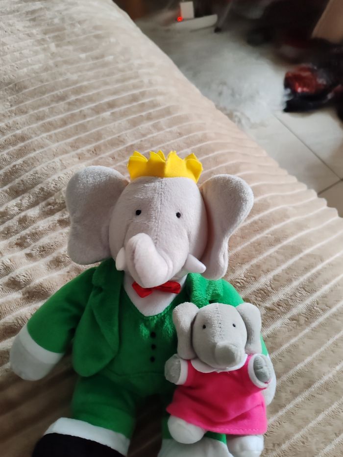 Lot peluche Babar - photo numéro 9