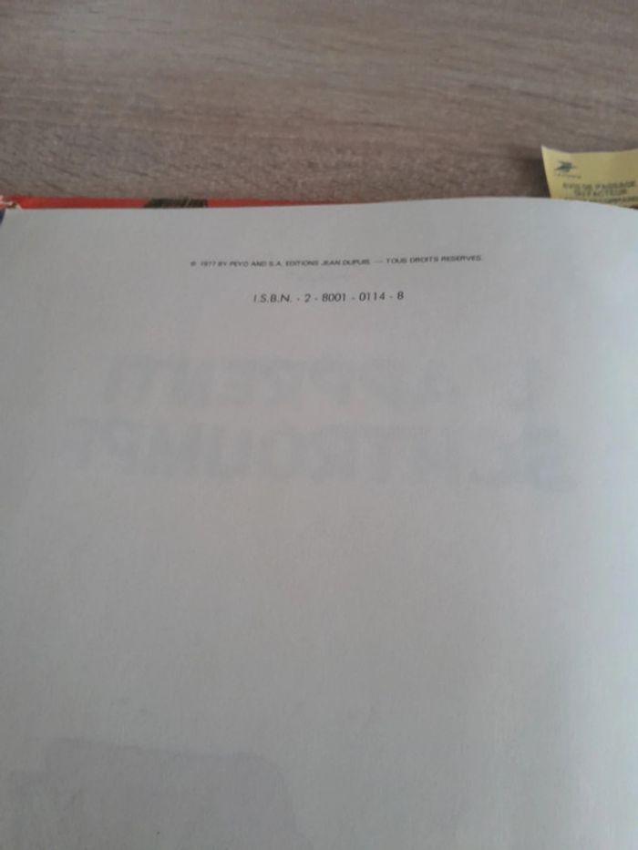 Magnifique BD ancienne schtroumpf 1977 - photo numéro 4