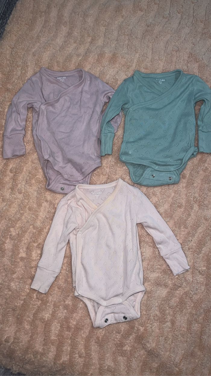 Lots de 3 body fille 3 mois