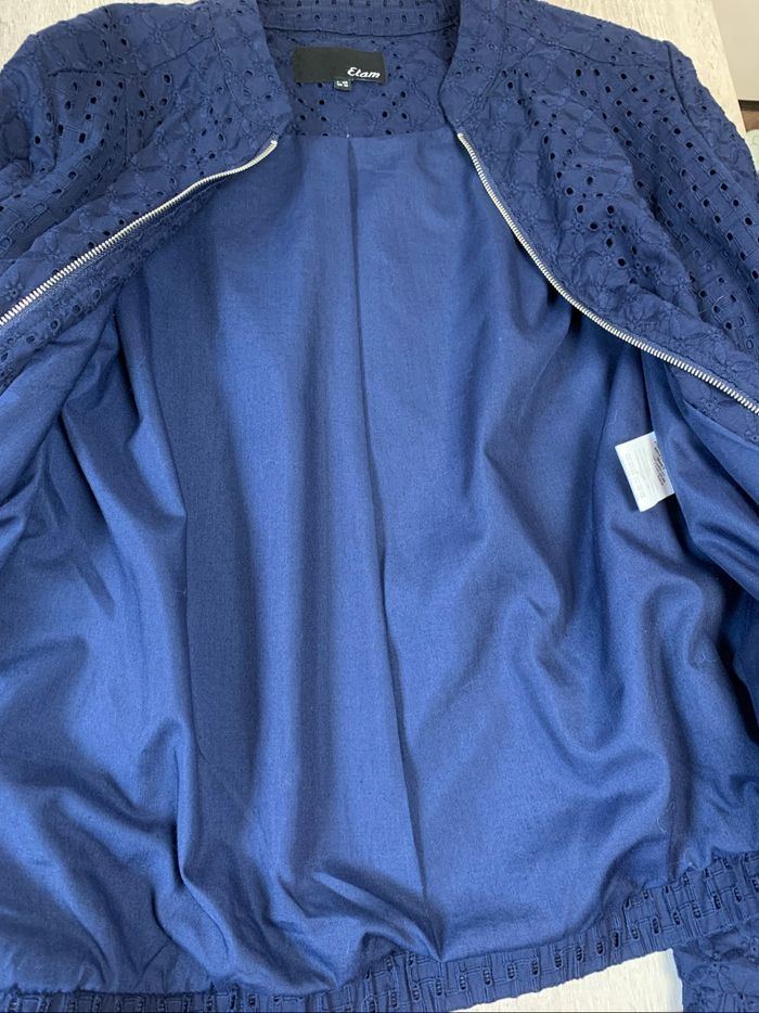 Veste légère avec broderie anglaise - taille 38 - neuf - photo numéro 9