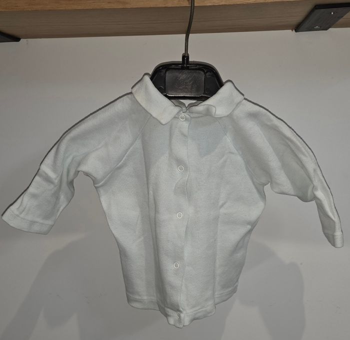 Tee-shirt ML bleu clair 3 mois - photo numéro 2