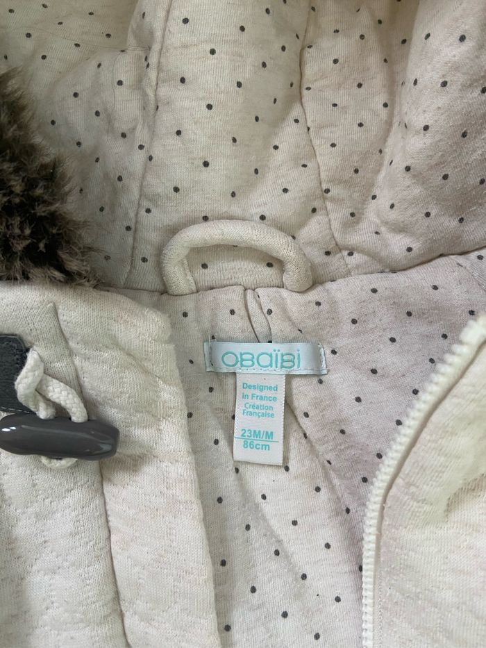 Manteau bonnet snood fille 24 mois - photo numéro 2