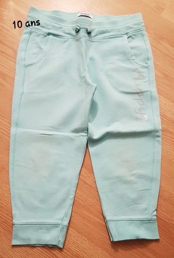 Pantacourt jogging bleu turquoise OKAIDI