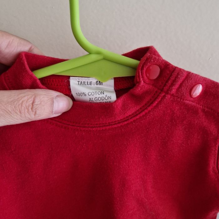 6 mois tee shirt rouge - photo numéro 2