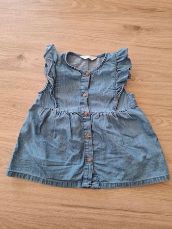 Blouse denim primark 18/24 mois